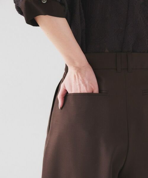 UNTITLED / アンタイトル パンツ | 【オンオフ使える/セットアップ可能】トロピカルウール カーブテーパードパンツ | 詳細15