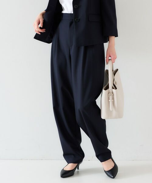 UNTITLED / アンタイトル パンツ | 【オンオフ使える/セットアップ可能】トロピカルウール カーブテーパードパンツ | 詳細7