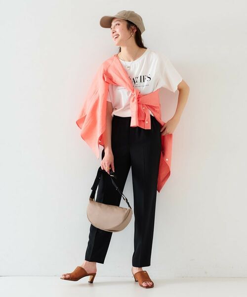 UNTITLED / アンタイトル パンツ | 【セットアップ可能/接触冷感/イージーケア/ウエストゴム仕様】リラクミスト テーパードパンツ | 詳細9