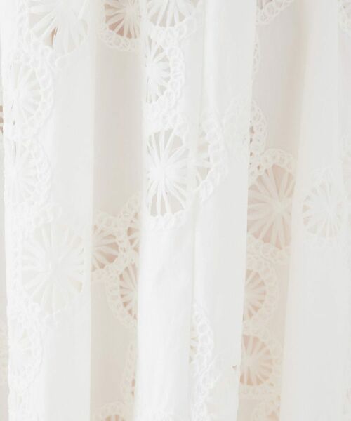 UNTITLED / アンタイトル ロング・マキシ丈スカート | 【トレンド／刺繍レース】サークルモチーフ コットンスカート | 詳細5