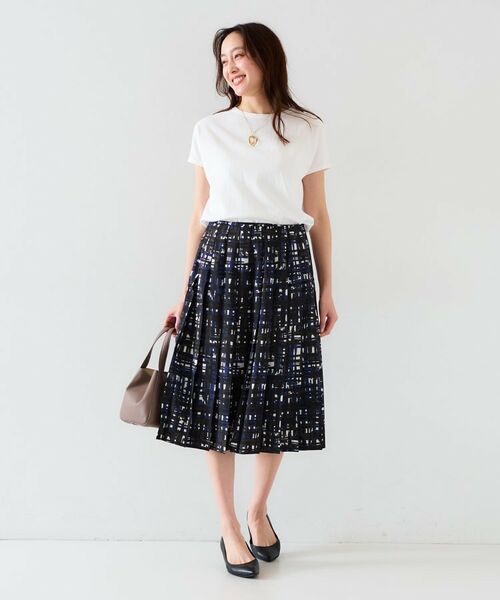 UNTITLED / アンタイトル スカート | 【セットアップ可能】チェックプリント プリーツスカート | 詳細9