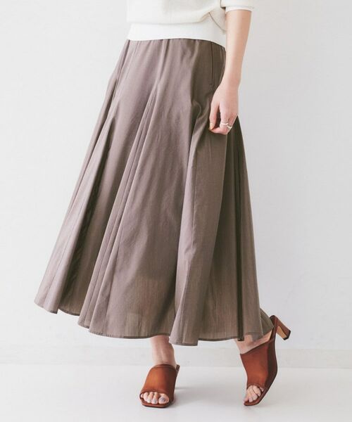 UNTITLED / アンタイトル ロング・マキシ丈スカート | 【トレンド/後ろゴム】ローンフレアスカート | 詳細6