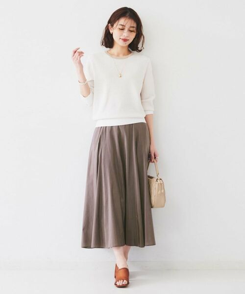 UNTITLED / アンタイトル ロング・マキシ丈スカート | 【トレンド/後ろゴム】ローンフレアスカート | 詳細7