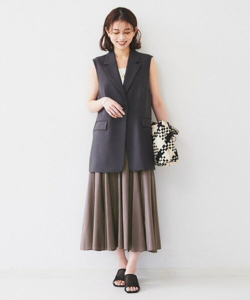 UNTITLED / アンタイトル ロング・マキシ丈スカート | 【トレンド/後ろゴム】ローンフレアスカート | 詳細8