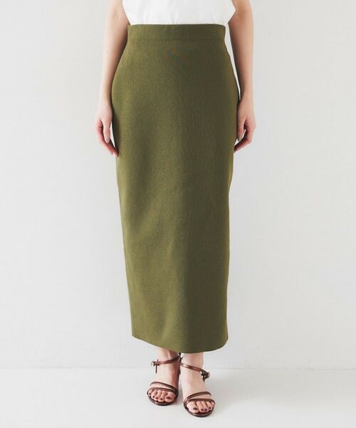 UNTITLED / アンタイトル ロング・マキシ丈スカート | 【セットアップ可能】ペンシルニットスカート | 詳細15