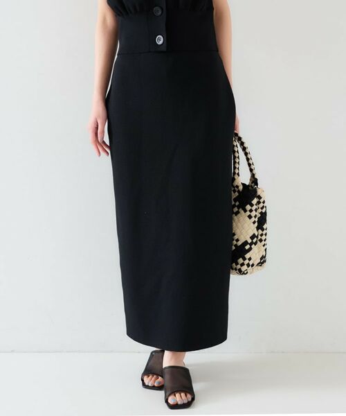 UNTITLED / アンタイトル ロング・マキシ丈スカート | 【セットアップ可能】ペンシルニットスカート | 詳細2
