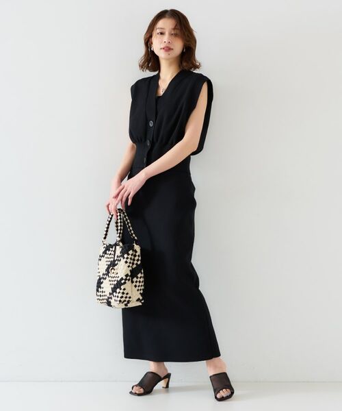 UNTITLED / アンタイトル ロング・マキシ丈スカート | 【セットアップ可能】ペンシルニットスカート | 詳細4