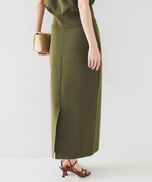 UNTITLED / アンタイトル ロング・マキシ丈スカート | 【セットアップ可能】ペンシルニットスカート | 詳細8