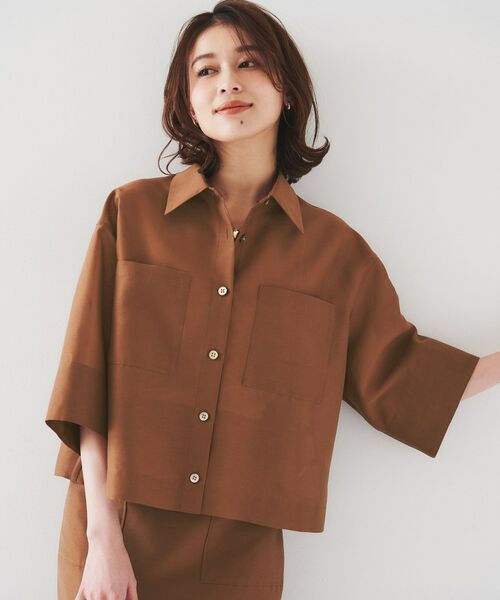 UNTITLED / アンタイトル シャツ・ブラウス | 【セットアップ可能】オーガンジーボクシーシャツ | 詳細11