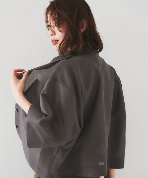 UNTITLED / アンタイトル シャツ・ブラウス | 【セットアップ可能】オーガンジーボクシーシャツ | 詳細7