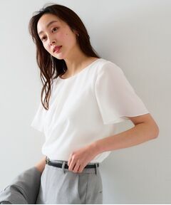 UNTITLED / アンタイトル シャツ・ブラウス | 【通勤／二の腕カバー】フロントタックブラウス