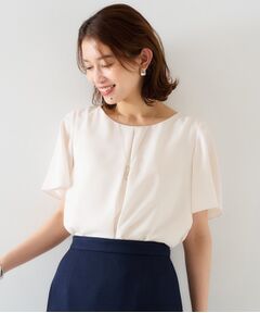 UNTITLED / アンタイトル シャツ・ブラウス | 【通勤／二の腕カバー】フロントタックブラウス