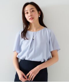 UNTITLED / アンタイトル シャツ・ブラウス | 【通勤／二の腕カバー】フロントタックブラウス