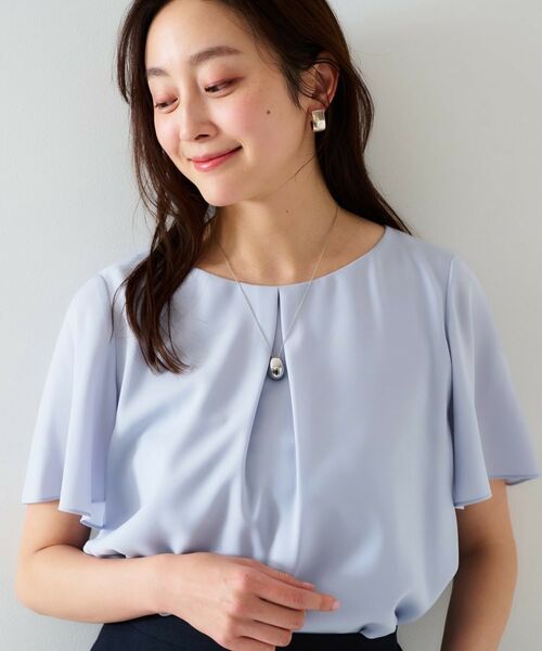 UNTITLED / アンタイトル シャツ・ブラウス | 【通勤/二の腕カバー】フロントタックブラウス | 詳細19