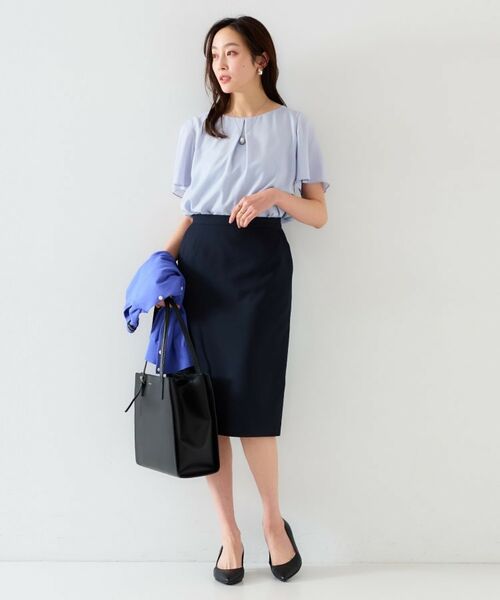 UNTITLED / アンタイトル シャツ・ブラウス | 【通勤/二の腕カバー】フロントタックブラウス | 詳細20