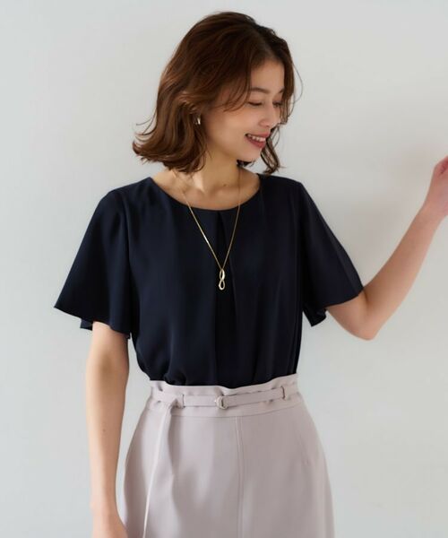 UNTITLED / アンタイトル シャツ・ブラウス | 【通勤/二の腕カバー】フロントタックブラウス | 詳細22