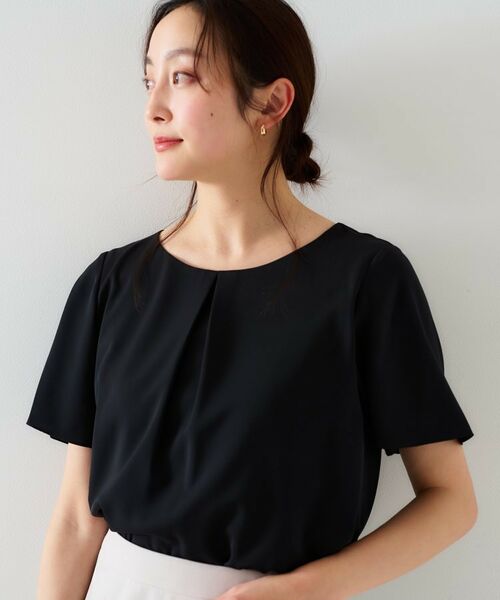 UNTITLED / アンタイトル シャツ・ブラウス | 【通勤/二の腕カバー】フロントタックブラウス | 詳細7