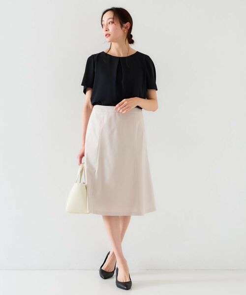 UNTITLED / アンタイトル シャツ・ブラウス | 【通勤/二の腕カバー】フロントタックブラウス | 詳細8