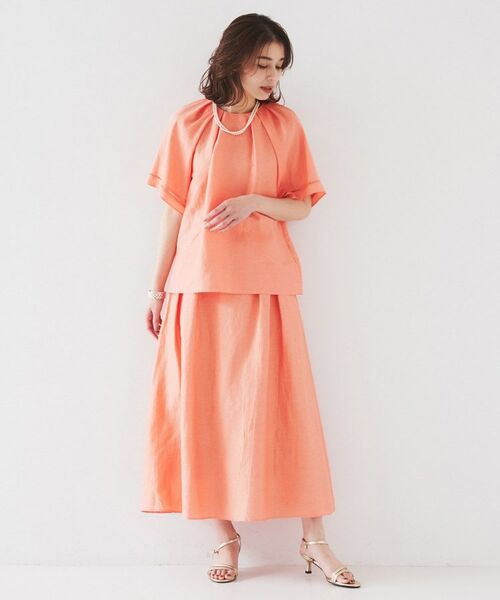 UNTITLED / アンタイトル シャツ・ブラウス | 【セットアップ可能】リネン混 タックブラウス | 詳細22