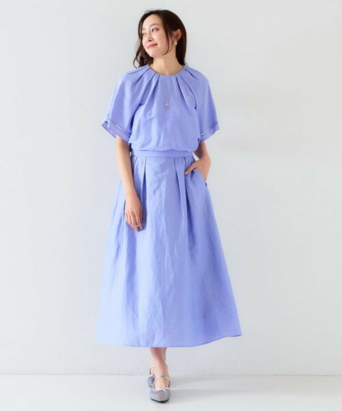 UNTITLED / アンタイトル シャツ・ブラウス | 【セットアップ可能】リネン混 タックブラウス | 詳細27