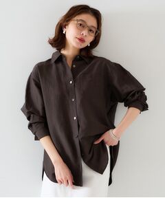 UNTITLED / アンタイトル シャツ・ブラウス | 【セットアップ可能/手洗い可】リネン混 ベーシックシャツ