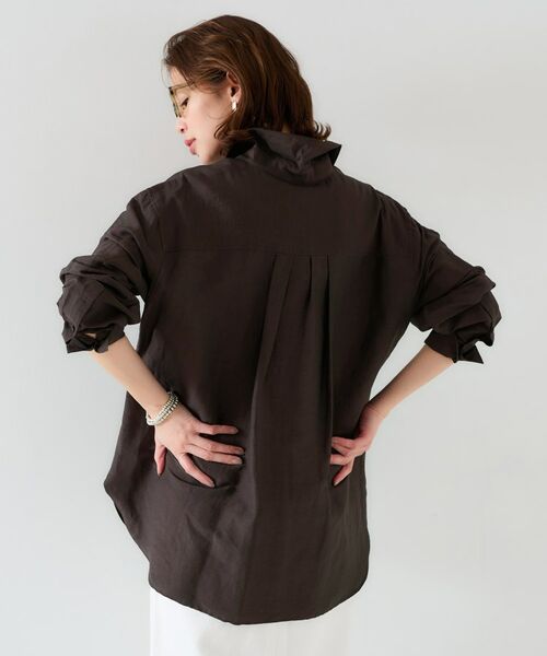 UNTITLED / アンタイトル シャツ・ブラウス | 【セットアップ可能/手洗い可】リネン混 ベーシックシャツ | 詳細12
