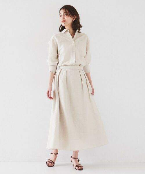 UNTITLED / アンタイトル シャツ・ブラウス | 【セットアップ可能/手洗い可】リネン混 ベーシックシャツ | 詳細19