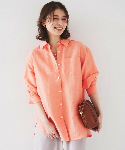 UNTITLED / アンタイトル シャツ・ブラウス | 【セットアップ可能/手洗い可】リネン混 ベーシックシャツ | 詳細21