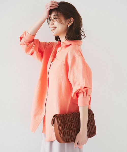 UNTITLED / アンタイトル シャツ・ブラウス | 【セットアップ可能/手洗い可】リネン混 ベーシックシャツ | 詳細22