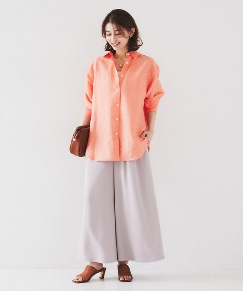 UNTITLED / アンタイトル シャツ・ブラウス | 【セットアップ可能/手洗い可】リネン混 ベーシックシャツ | 詳細24