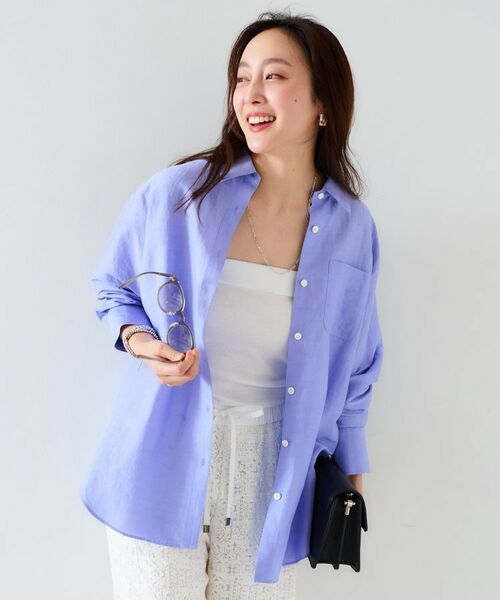 UNTITLED / アンタイトル シャツ・ブラウス | 【セットアップ可能/手洗い可】リネン混 ベーシックシャツ | 詳細27