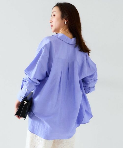 UNTITLED / アンタイトル シャツ・ブラウス | 【セットアップ可能/手洗い可】リネン混 ベーシックシャツ | 詳細28