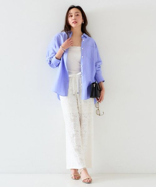 UNTITLED / アンタイトル シャツ・ブラウス | 【セットアップ可能/手洗い可】リネン混 ベーシックシャツ | 詳細29