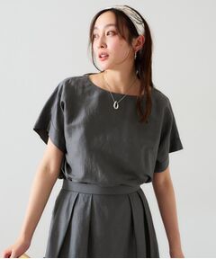 UNTITLED - 【UNTITLED】アンタイトル　トップス　ロング　長袖　グレー系　サイズ42　バックリボン　無地　レディース UNTITLED / アンタイトル （レディース） カットソー