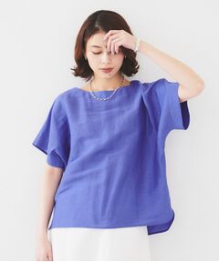 UNTITLED / アンタイトル シャツ・ブラウス | 【セットアップ可能/手洗い可】リネン混 ボートネックTブラウス