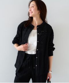 UNTITLED / アンタイトル シャツ・ブラウス | 【セットアップ可能/トレンド】クロシェ風レースシャツ