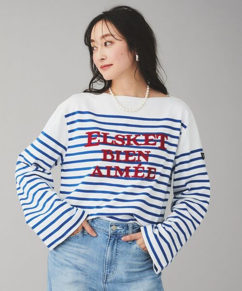 UNTITLED / アンタイトル カットソー | 【BLANC basque】バスクボーダー×刺繍プルオーバー | 詳細2