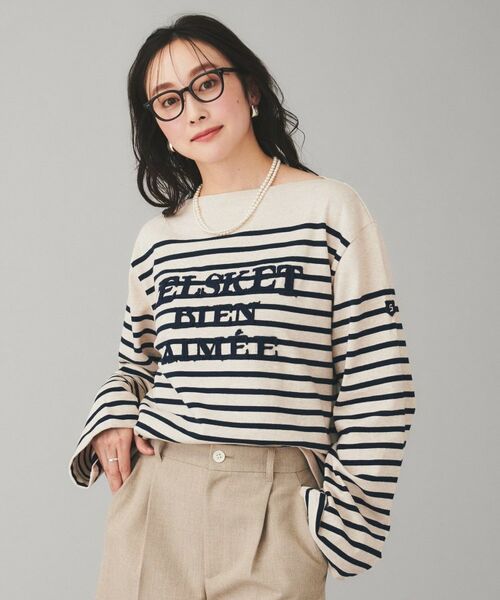 UNTITLED / アンタイトル カットソー | 【BLANC basque】バスクボーダー×刺繍プルオーバー | 詳細7