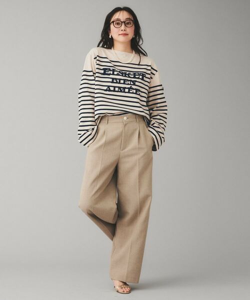 UNTITLED / アンタイトル カットソー | 【BLANC basque】バスクボーダー×刺繍プルオーバー | 詳細9