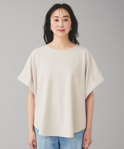 UNTITLED / アンタイトル カットソー | 【Munich】ダブルフェイスブークレータックショルダートップス | 詳細14