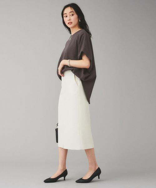 UNTITLED / アンタイトル カットソー | 【Munich】ダブルフェイスブークレータックショルダートップス | 詳細8