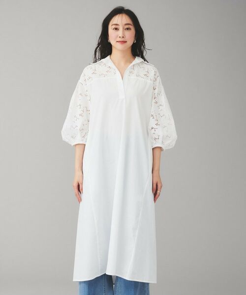 UNTITLED / アンタイトル ロング・マキシ丈ワンピース | 【TICCA】フラワーレースパフスリーブワンピース | 詳細10