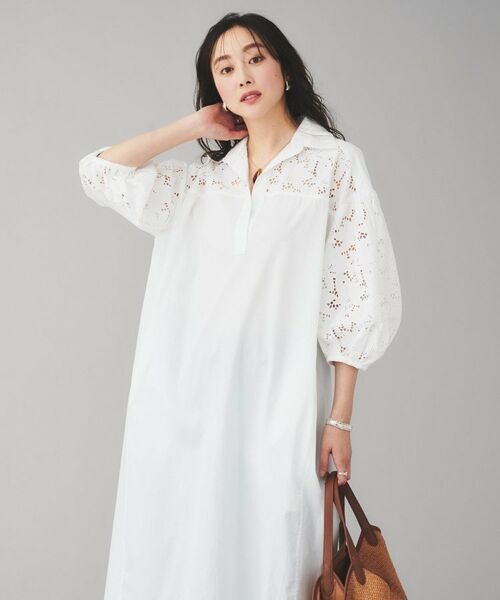 UNTITLED / アンタイトル ロング・マキシ丈ワンピース | 【TICCA】フラワーレースパフスリーブワンピース | 詳細2