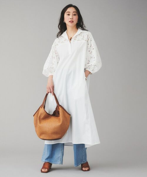 UNTITLED / アンタイトル ロング・マキシ丈ワンピース | 【TICCA】フラワーレースパフスリーブワンピース | 詳細4