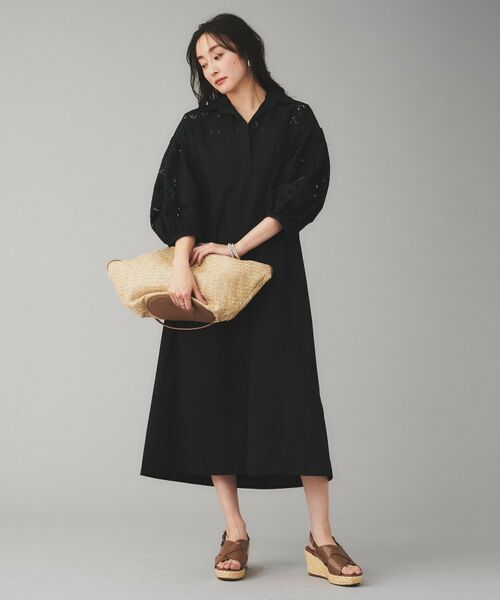 UNTITLED / アンタイトル ロング・マキシ丈ワンピース | 【TICCA】フラワーレースパフスリーブワンピース | 詳細8