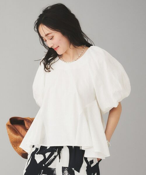 UNTITLED / アンタイトル シャツ・ブラウス | 【AAYUSHI】コットンスラブパフスリーブブラウス | 詳細2