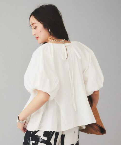 UNTITLED / アンタイトル シャツ・ブラウス | 【AAYUSHI】コットンスラブパフスリーブブラウス | 詳細3