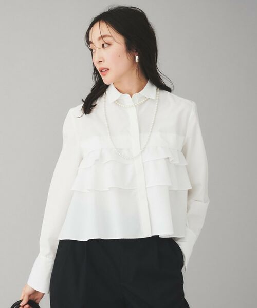 UNTITLED / アンタイトル シャツ・ブラウス | 【MARILYN MOON】レイヤードラッフルブラウス | 詳細3