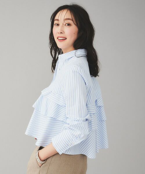 UNTITLED / アンタイトル シャツ・ブラウス | 【MARILYN MOON】レイヤードラッフルブラウス | 詳細7