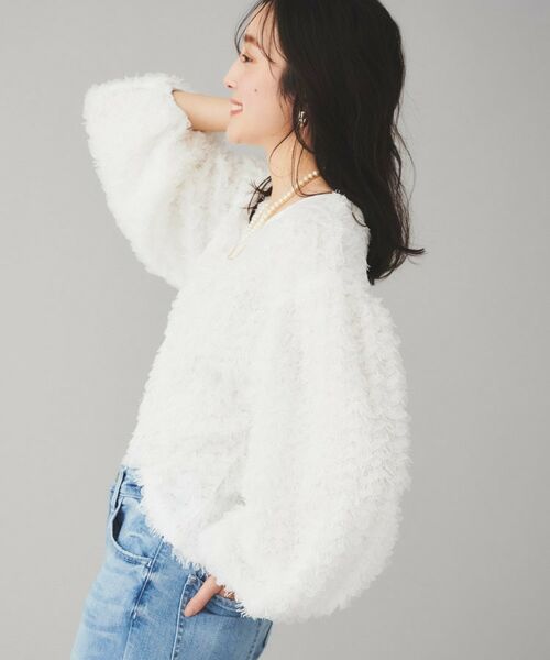 UNTITLED / アンタイトル シャツ・ブラウス | 【Mewl】ふわふわジャカードブラウス | 詳細3